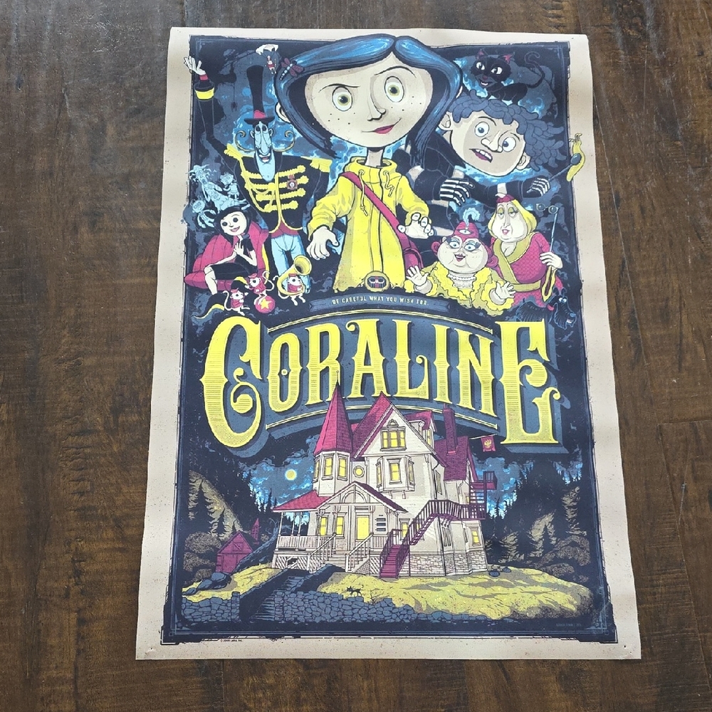 Coraline Movie Poster 5/$15